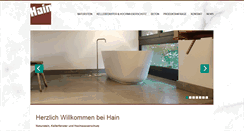 Desktop Screenshot of hain-naturstein.de