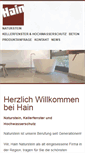 Mobile Screenshot of hain-naturstein.de